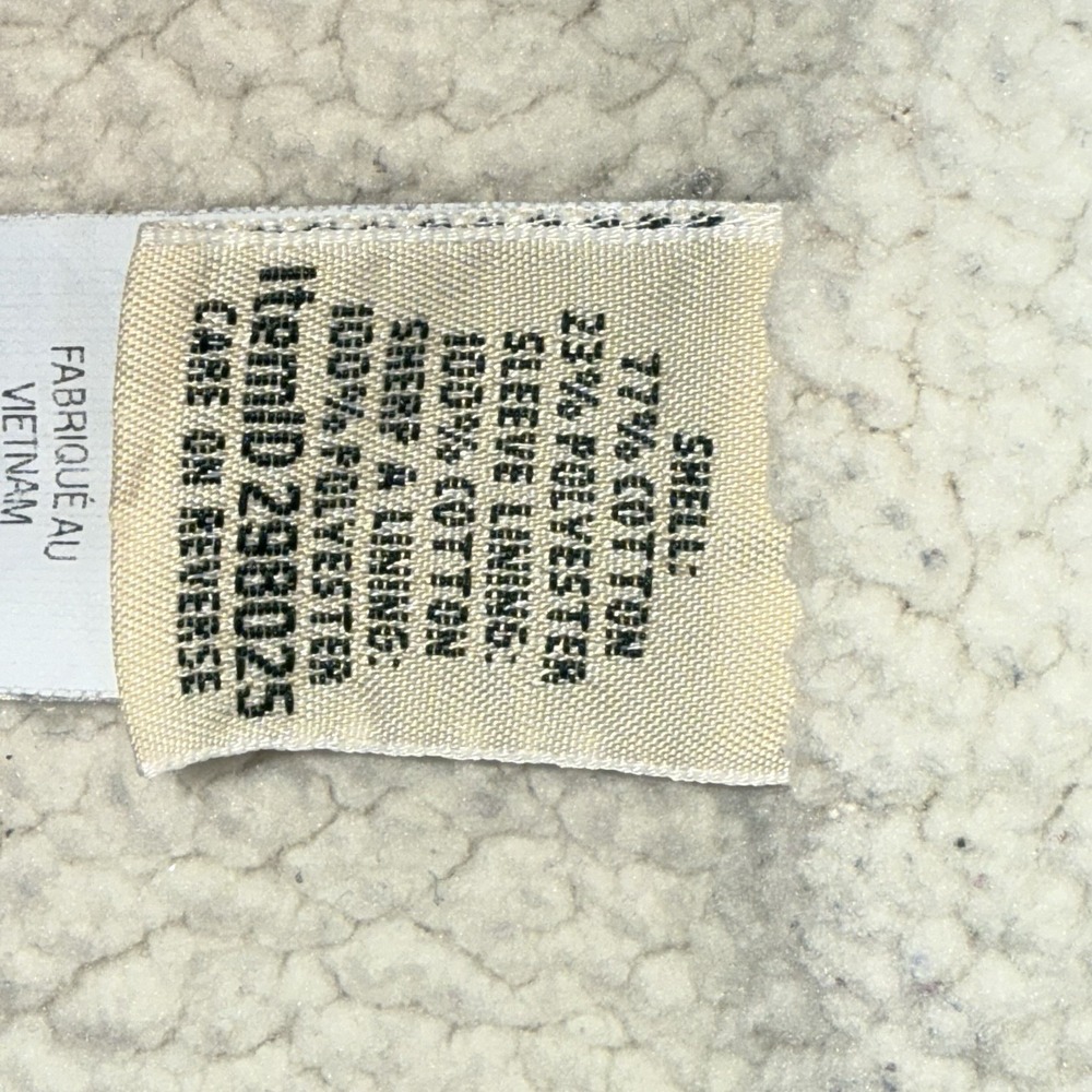 L.L. Bean Jacket Womens Light Blue Sherpa Lined Quilted Fleece Zip Classic - Picture 8 of 9
